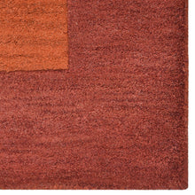 hand-tufted-contemporary-orange-red-rug-closeup-2
