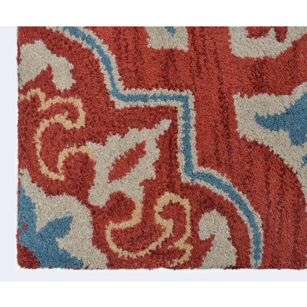 hand-tufted-wool-runner-rug-floral-red-beige-closeup-2