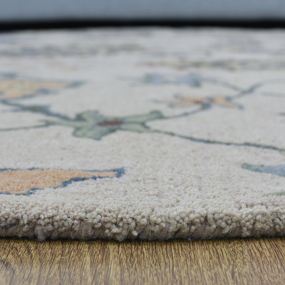 hand-knotted-wool-floral-cream-round-rug-closeup-4