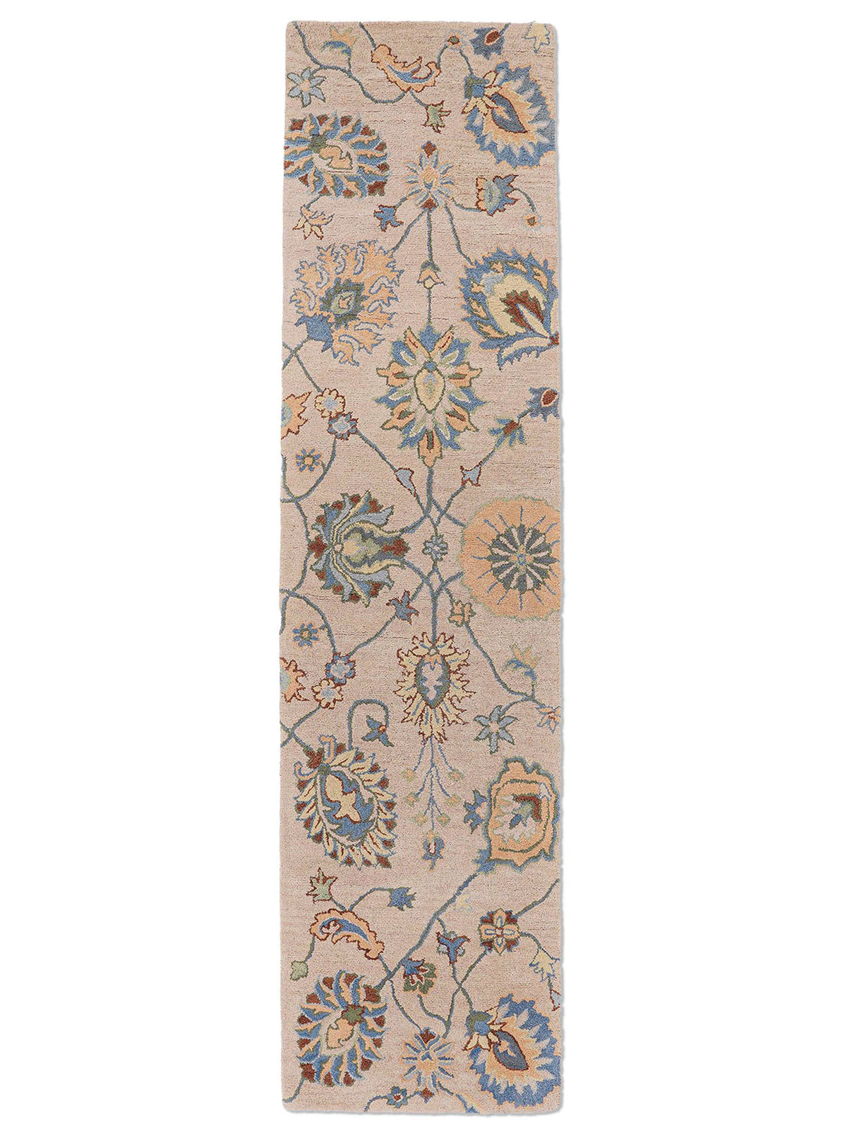 hand-knotted-wool-floral-cream-runner-rug-side-2