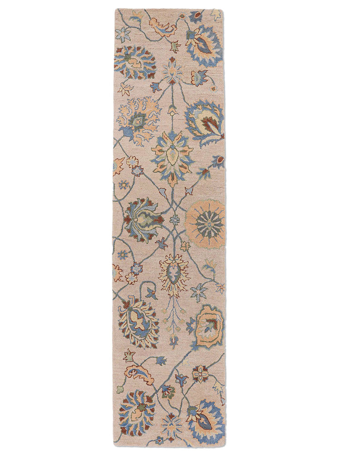 Wildflower Lattice Cream
 HandTufted Rug — rug only