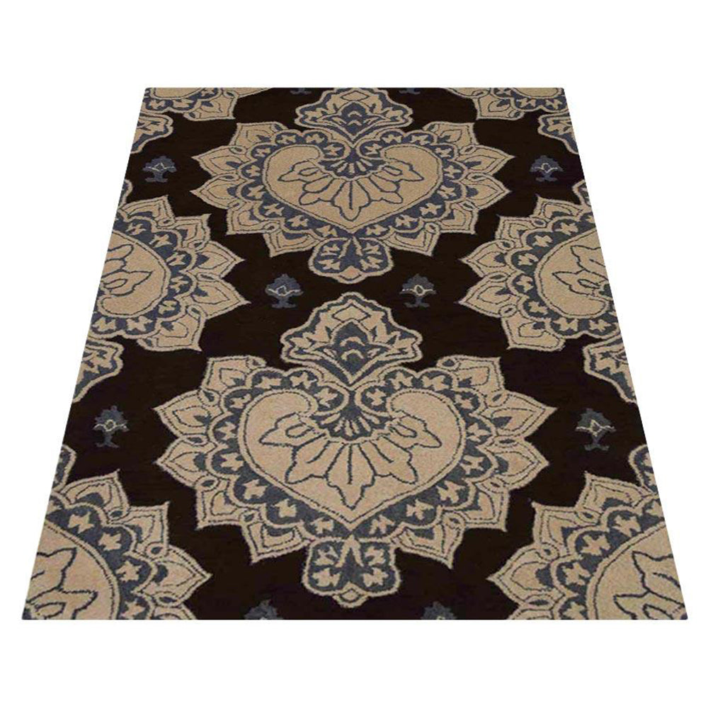 hand-tufted-wool-area-rug-floral-cream-brown-side 2