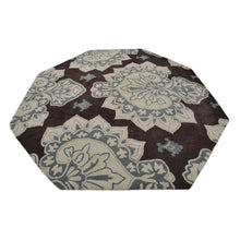 hand-tufted-wool-octagon-area-rug-floral-cream-brown-side 2