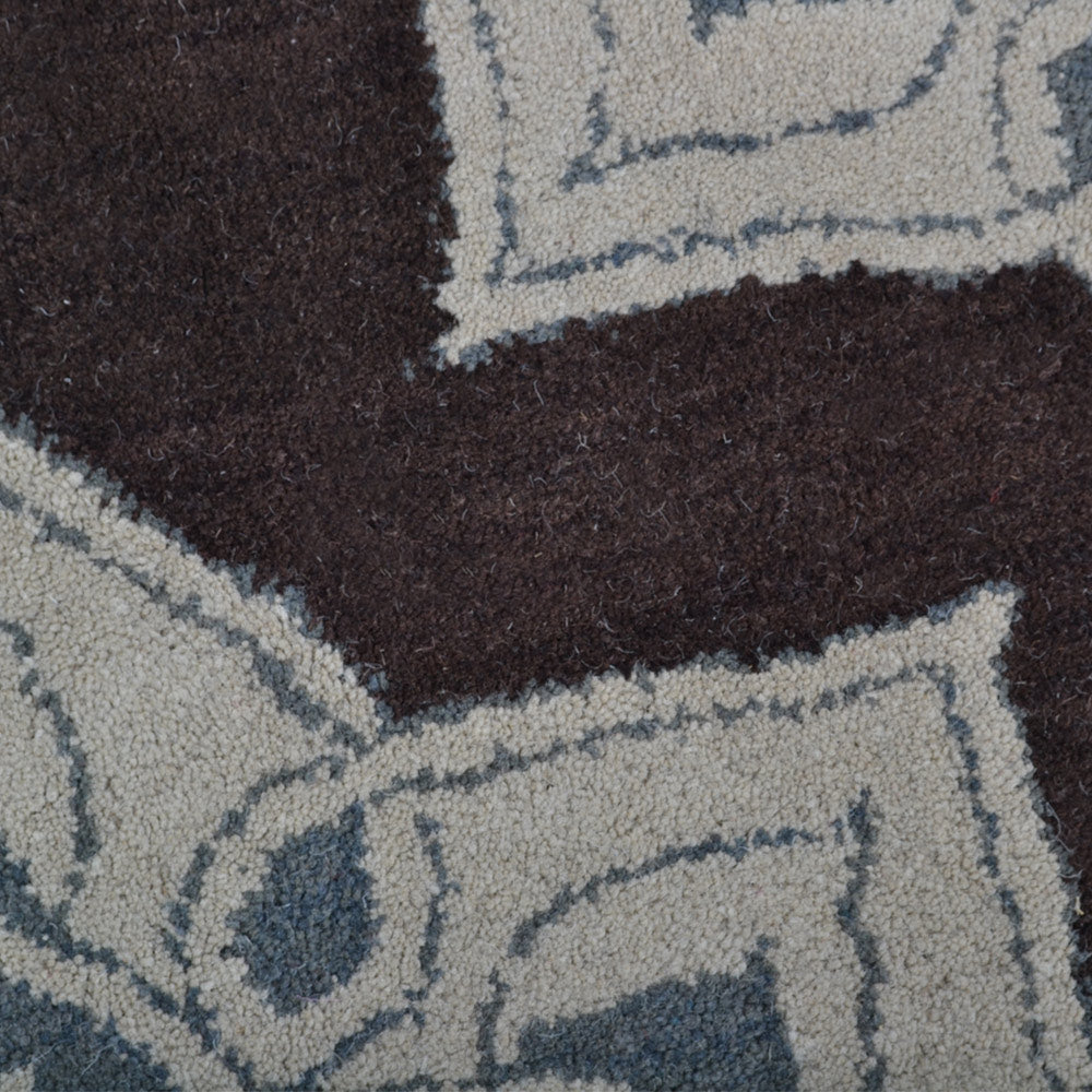 hand-tufted-wool-octagon-area-rug-floral-cream-brown-closeup 1