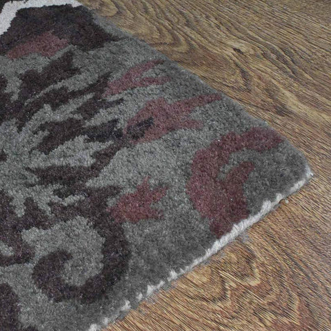 Hand Tufted Wool Area Rug Floral Multicolor K00536