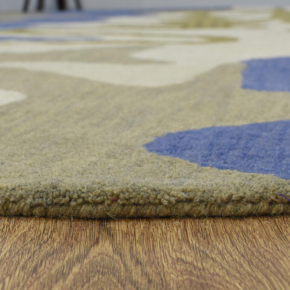 hand-knotted-wool-abstract-multicolor-round-rug-closeup-4