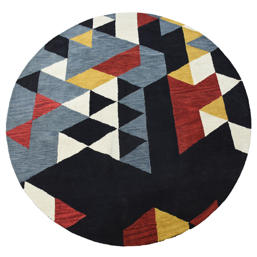 hand-knotted-wool-geometric-multicolor-round-rug-side-1