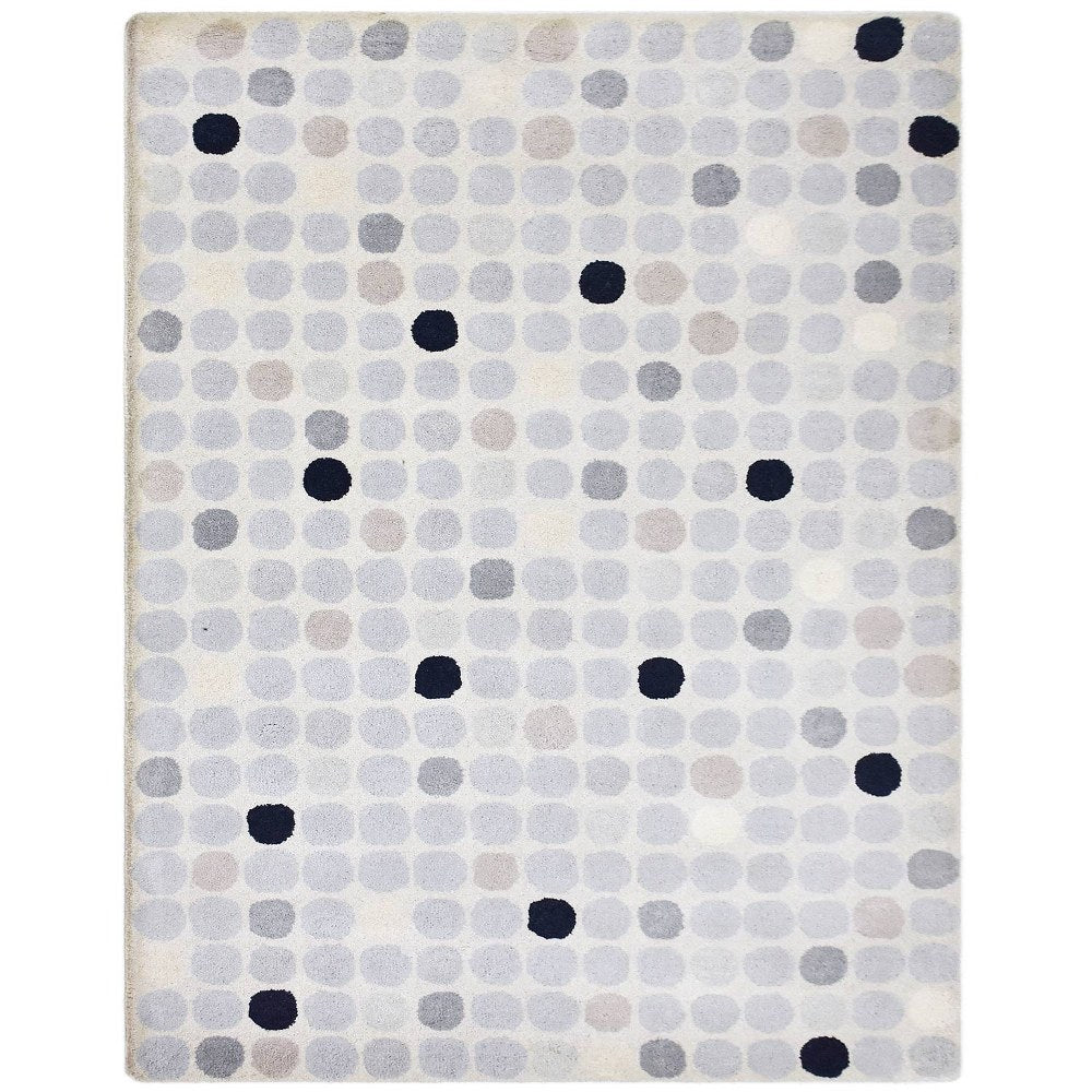 Hand Tufted Wool Area Rug Contemporary Cream K03102