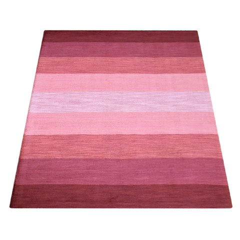 Hand Tufted Wool Area Rug Contemporary Red K03105