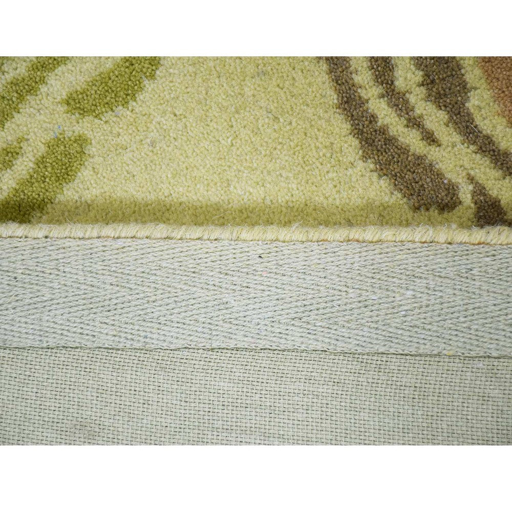 Hand Tufted Wool Area Rug Contemporary Multicolor K03123
