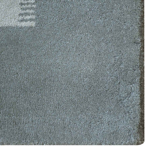 Hand Tufted Wool Area Rug Contemporary Beige Gray K03154