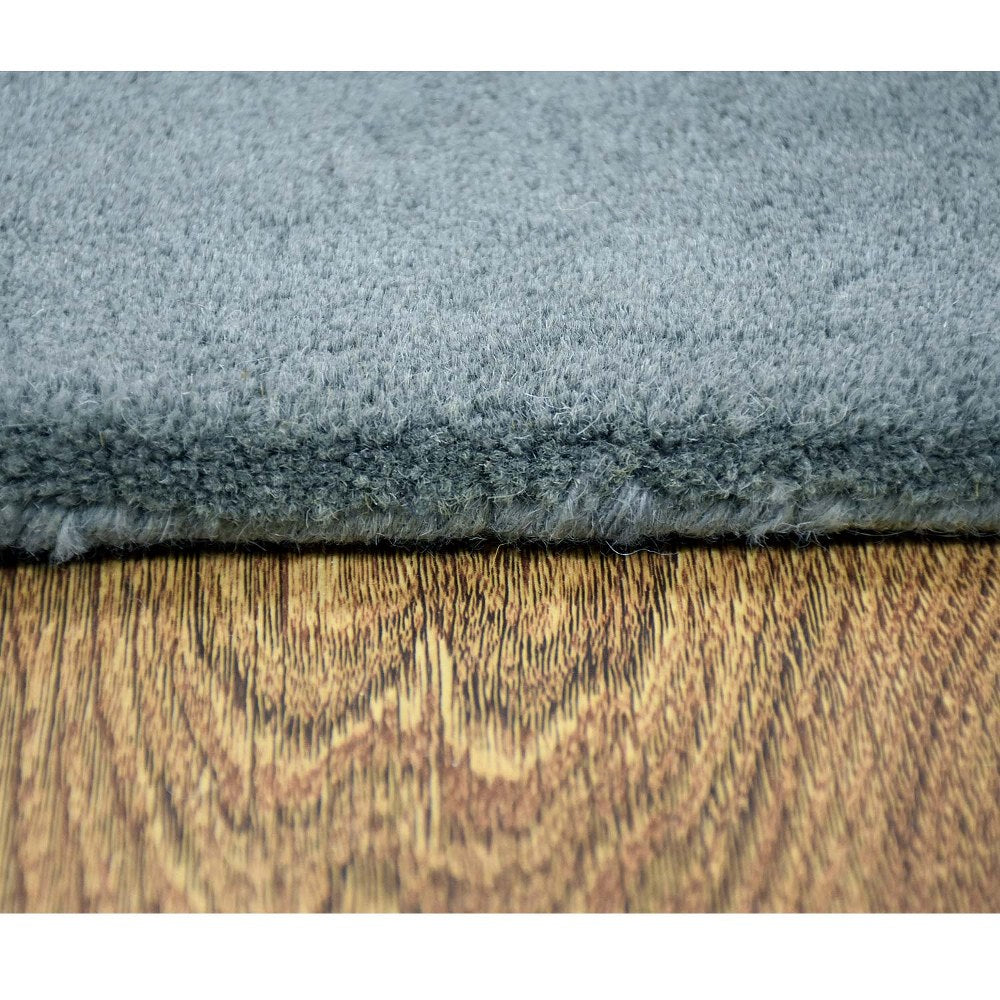Hand Tufted Wool Area Rug Contemporary Beige Gray K03154