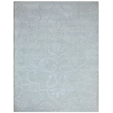 hand-tufted-wool-area-rug-contemporary-light-green-Side 1