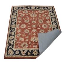 hand-tufted-wool-area-rug-oriental-red-black-side 3