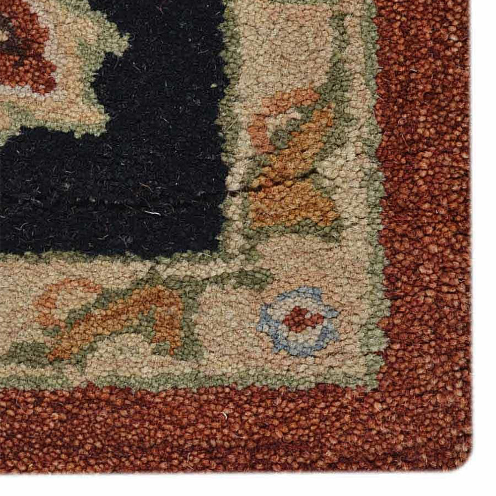 hand-tufted-wool-area-rug-oriental-red-black-closeup 2