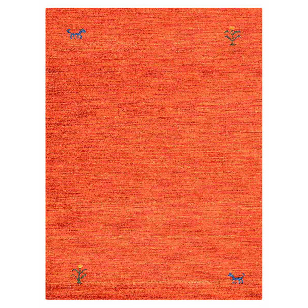 Hand Knotted Loom Wool Rectangle Area Rug Contemporary Tera L00100