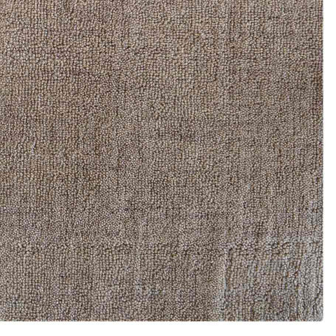 Hand Knotted Loom Wool Square Area Rug Contemporary Beige L00105