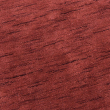 hand-knotted-loom-wool-solid-red-octagon-rug-closeup-1