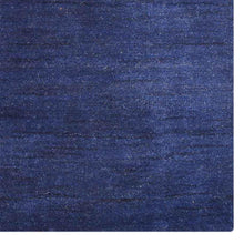 Hand Knotted Loom Wool Rectangle Area Rug Solid Aqua