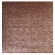 hand-knotted-loom-wool-solid-light-brown-sqaure-rug-side-1