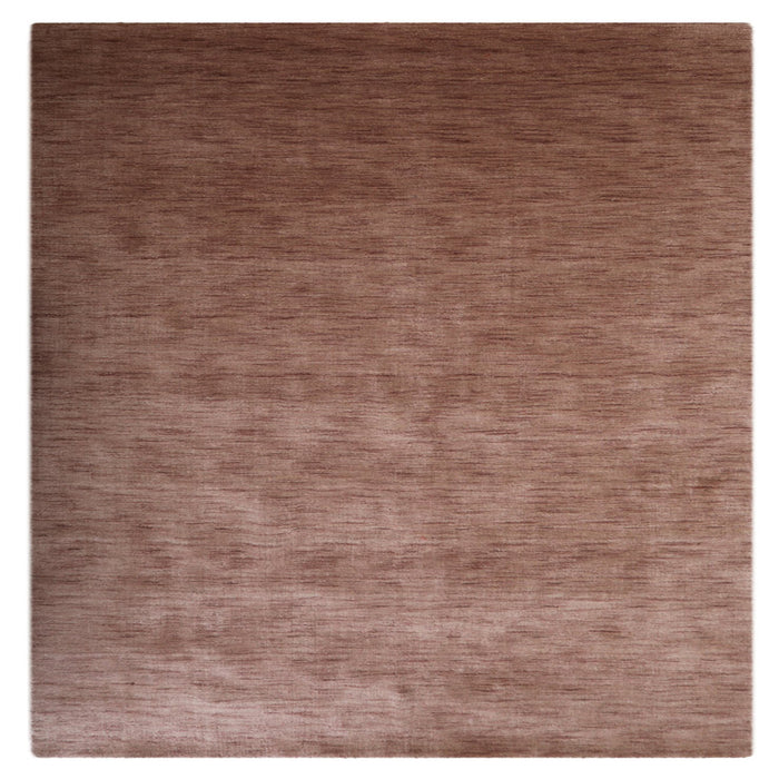 hand-knotted-loom-wool-solid-light-brown-sqaure-rug-side-1