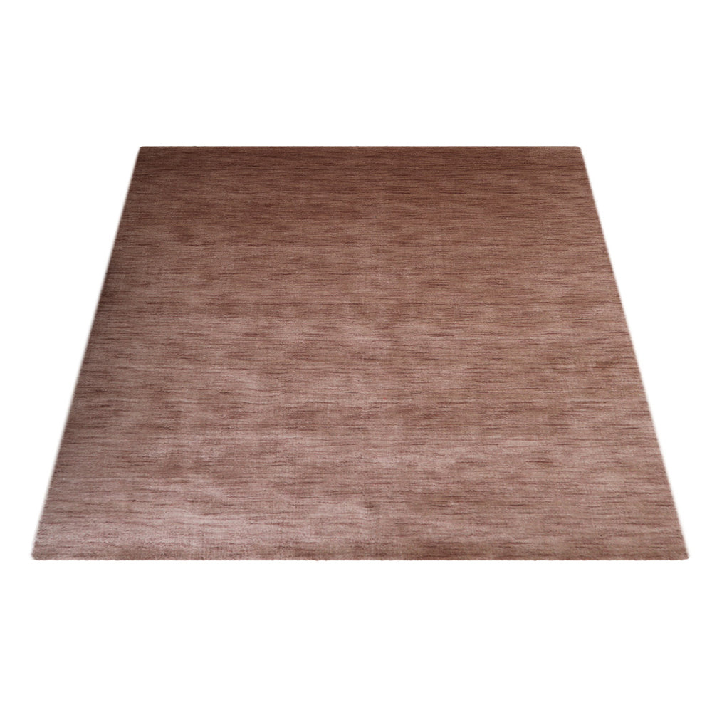 hand-knotted-loom-wool-solid-light-brown-sqaure-rug-side-2