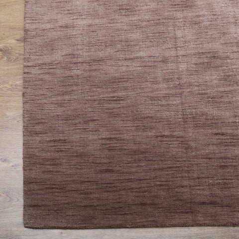 hand-knotted-loom-wool-solid-light-brown-sqaure-rug-closeup-2