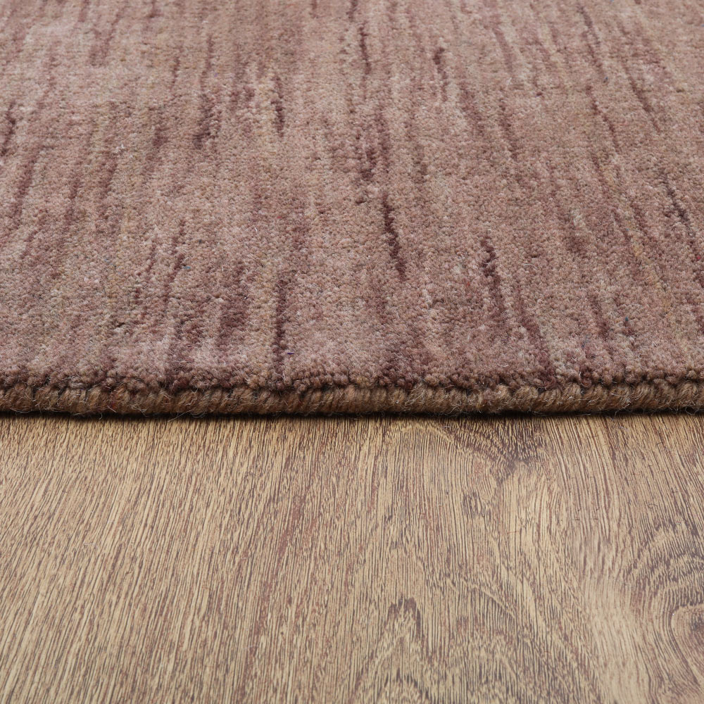 hand-knotted-loom-wool-solid-light-brown-sqaure-rug-closeup-3