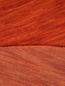 hand-knotted-loom-wool-solid-light-red-round-rug-closeup-4
