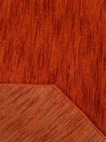 hand-knotted-loom-wool-solid-light-red-octagon-rug-closeup-4