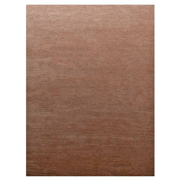Minimalist Earth Tone Camel Wool Area Rug