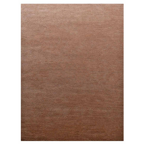Minimalist Earth Tone Camel Wool Area Rug