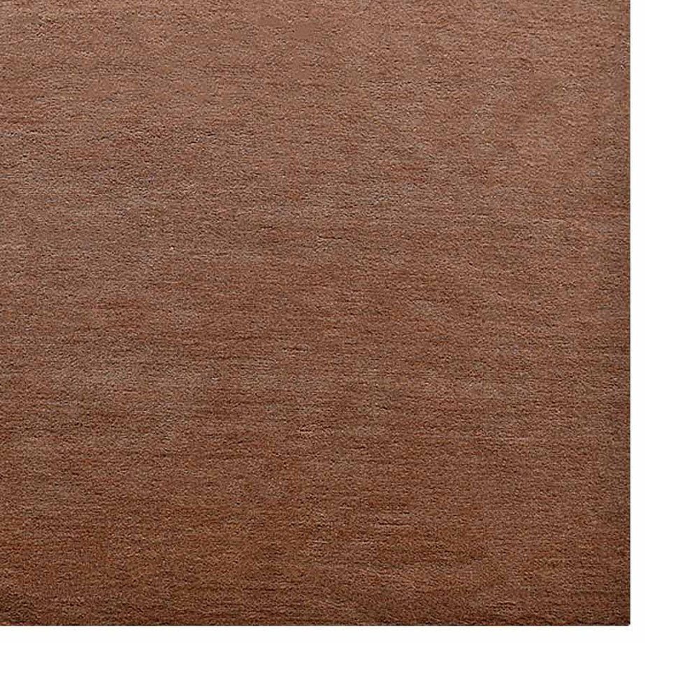 Minimalist Earth Tone Camel Wool Area Rug