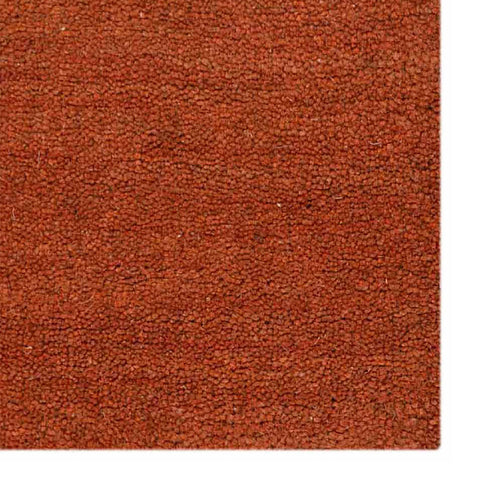 Hand Knotted Loom Wool Rectangle Area Rug Contemporary Orange L00201