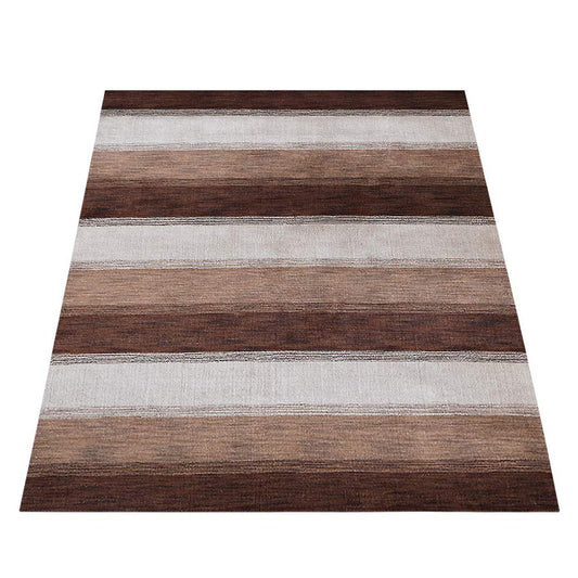 hand-knotted-loom-wool-contemporary-brown-beige-rug-side-2
