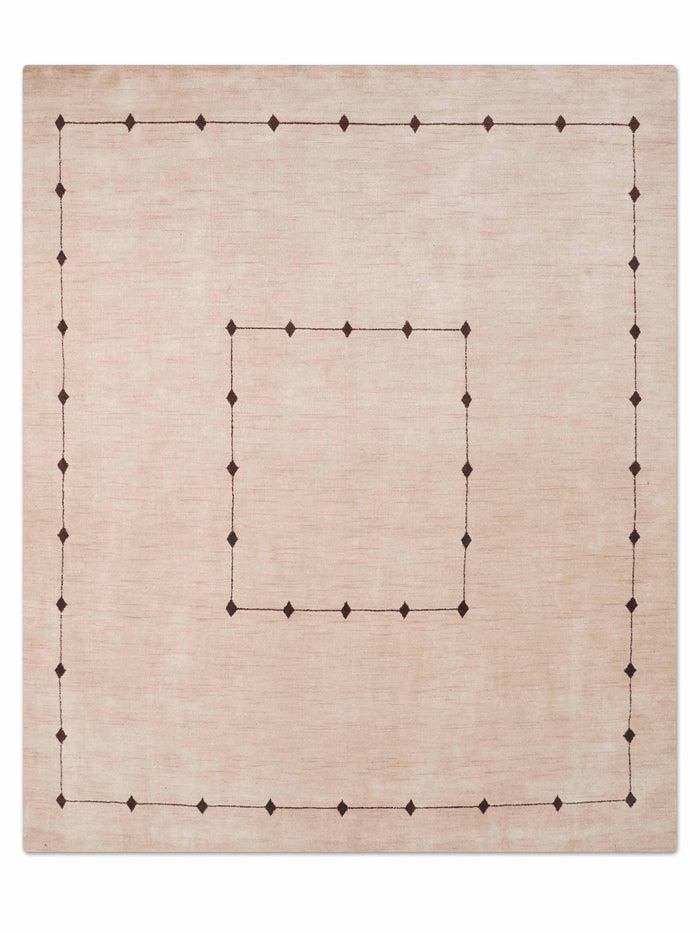 Lattice Premium Hand Knotted Wool Rug — rug only