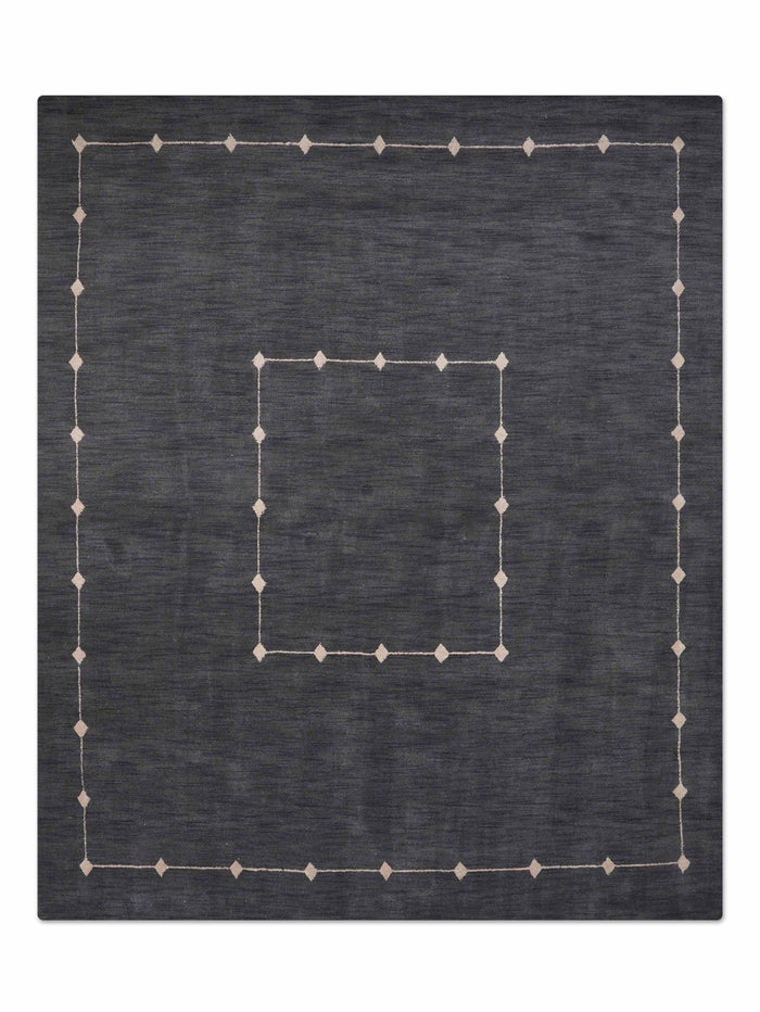 Lattice Premium Hand Knotted Wool Rug — rug only