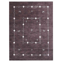 Plaid Premium Hand Knotted Wool Rug