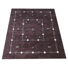Plaid Premium Hand Knotted Wool Rug