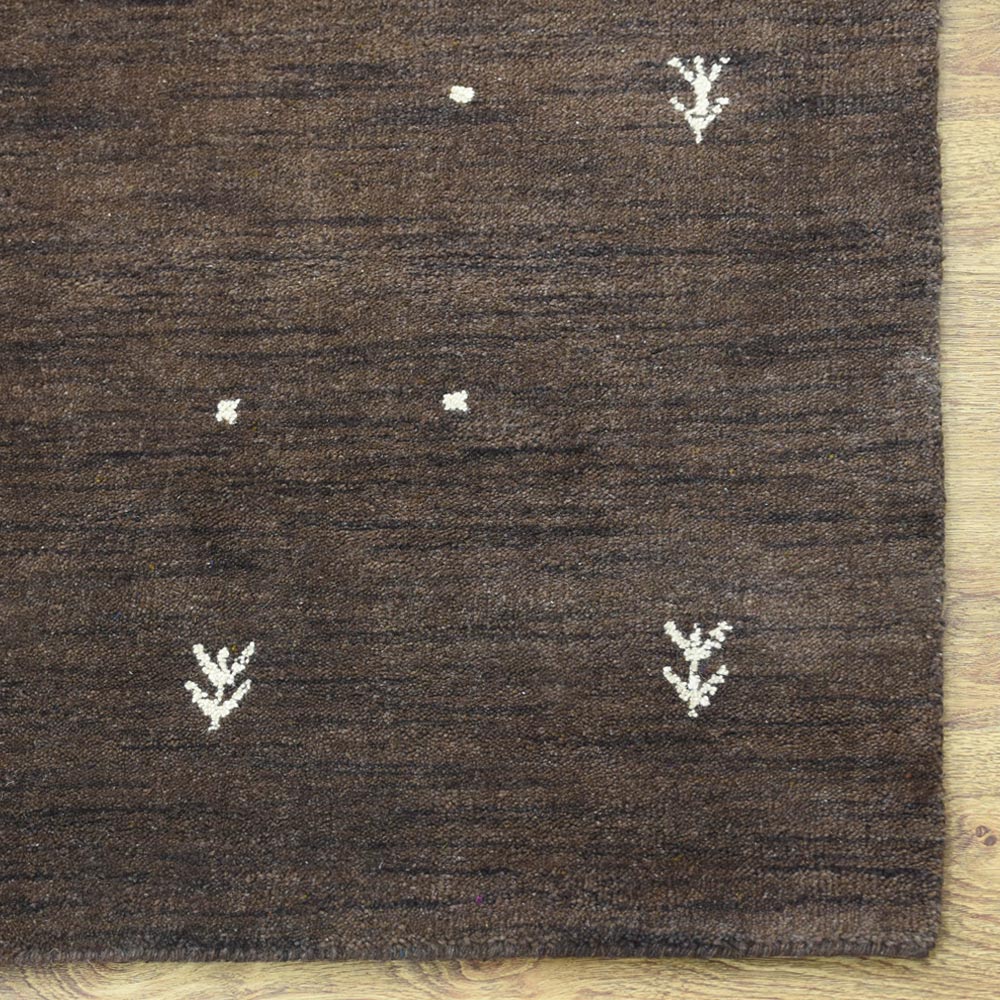 hand-knotted-loom-wool-contemporary-brown-rug-closeup-2