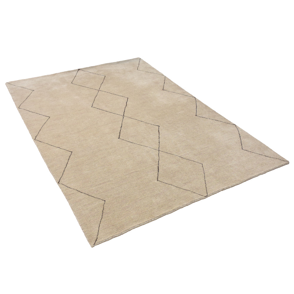 hand-knotted-loom-wool-area-rug-geometric-beige-brown-side 2