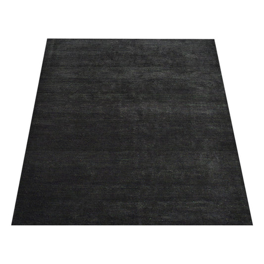 hand-knotted-loom-silk-area-rug-solid-light-charcoal-side 2
