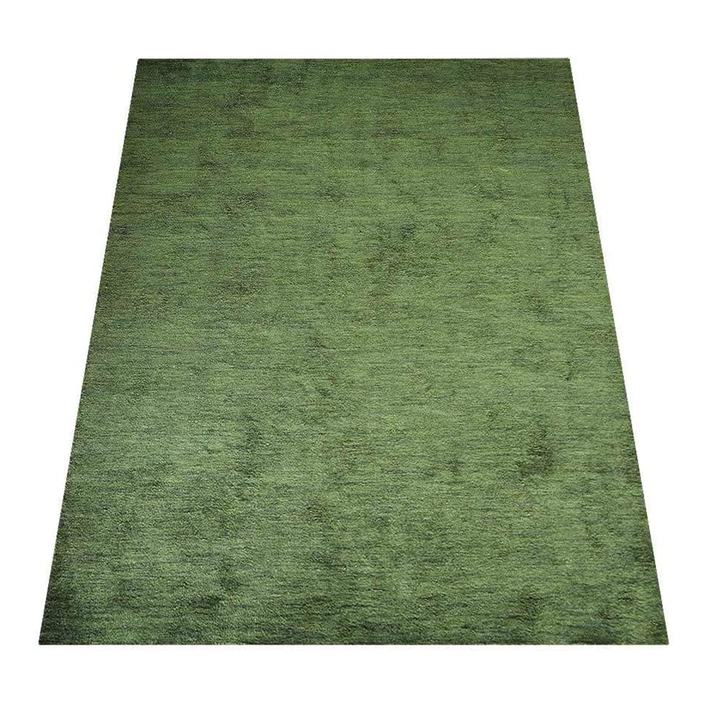 hand-knotted-loom-silk-area-rug-solid-light-green-side 2