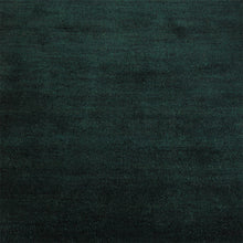 hand-knotted-loom-silk-runner-area-rug-solid-dark-green-closeup 1