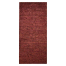 hand-knotted-loom-silk-area-rug-solid-red-gold-side 4