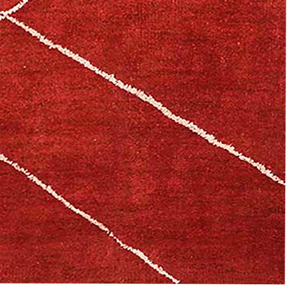 hand-knotted-loom-silk-area-rug-geometric-light-red-beige-closeup 1
