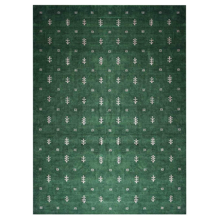 hand-knotted-loom-silk-area-rug-contemporary-dark-green-side 1