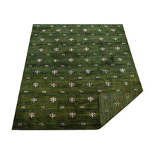 hand-knotted-loom-silk-area-rug-contemporary-green-beige-side 3