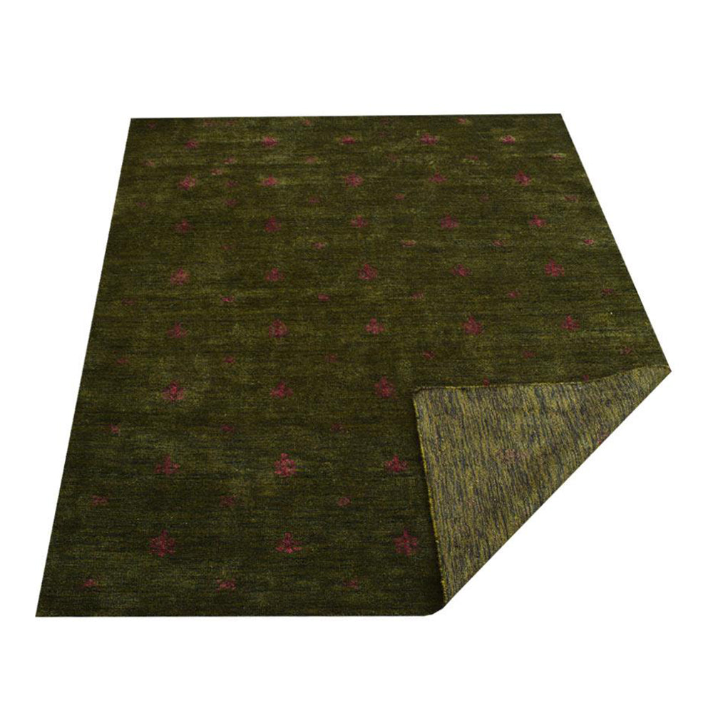 hand-knotted-green-brown-contemporary-silk-rug-side 3