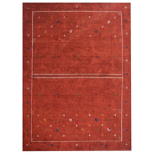 Ebony Rust color Hand Knotted Rug